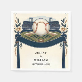 Champion Team Ball Field Pitch Baseball Hochzeit Serviette