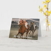 Champion Thoroughbred gewinnt Big Race Karte (Gelbe Blume)