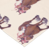 Champion Thoroughbred Race Pferde gewinnt Tischdecke (Schrägansicht)