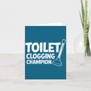 Champion-Toilettenverstopfungs-Meme Karte