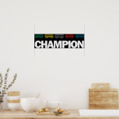 Champion über Zug Poster (Küche)