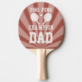 Champion Vater Red Ping Pong Paddle Tischtennis Schläger (Vorderseite)