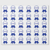 Champions-blaues Band Geschenkpapier (Flach)