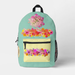 Champion's Bouquet Print Cut Sew Bag Bedruckter Rucksack