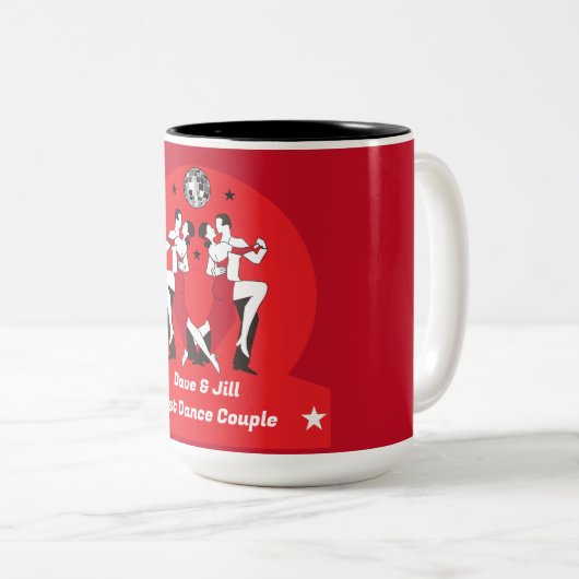 Champions des Ballroom-Tanzes Zweifarbige Tasse (VorderseiteRechts)