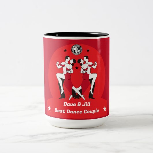Champions des Ballroom-Tanzes Zweifarbige Tasse (Mittel)