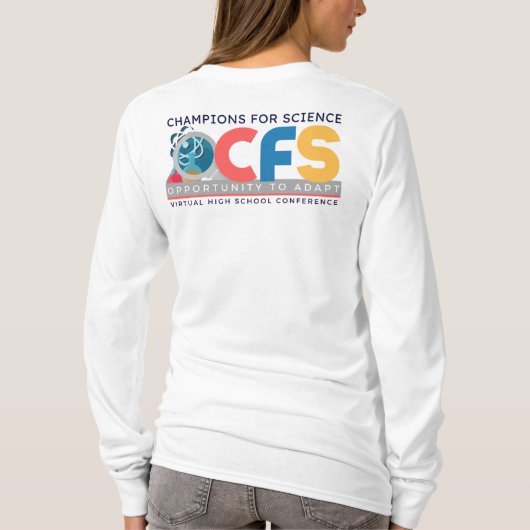 Champions for Science HS Long Sleeved T-Shirt (Rückseite)
