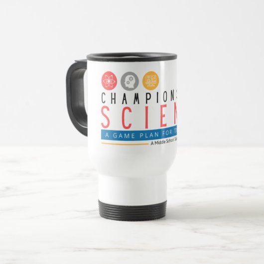 Champions for Science Reisebecher (Vorderseite Links)