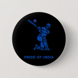 Champions In Blue Stolz Indiens Indischer Cricket Button