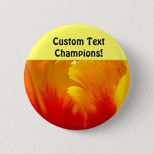 Champions! Knöpfe Farbige Team-Taste Gelb Rot Button (Vorderseite)