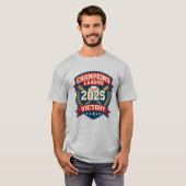 Champions League 2025 Baseball Victory Emblem T-Shirt (Vorne ganz)