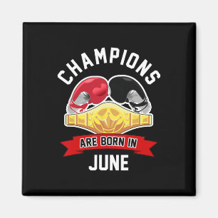 Champions sind im Juni Boxsport zum Geburtstag G G Magnet