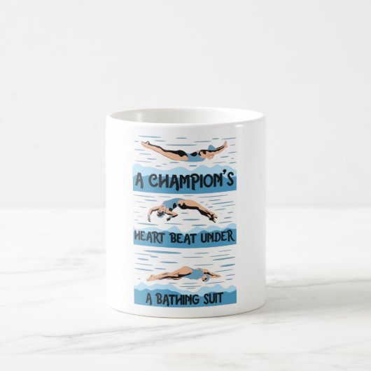 Champions Swimmer - Baden Anzug Kaffeetasse (Mittel)