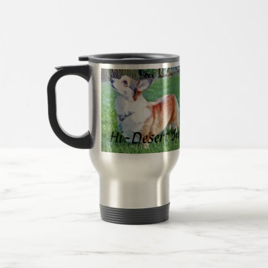 Champions-Tasse mit Text Reisebecher (Links)