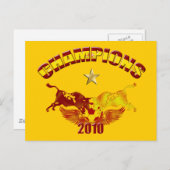 Champions Toro Bulls 2010 Postkarte (Vorne/Hinten)