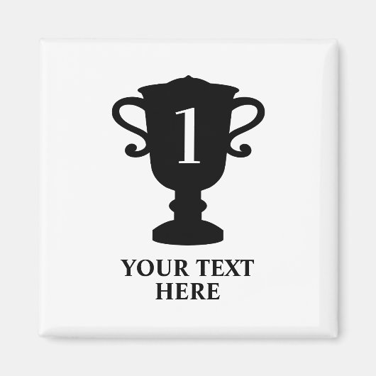 Champion's Trophäenpreis Custom Kühlschrankmagnet (Vorne)