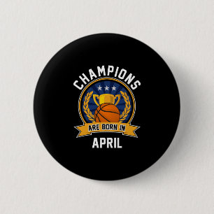 Champions werden im April Sketll Geburtstagsgesche Button