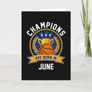 Champions werden im Juni geboren Sketll Geburtstag Karte