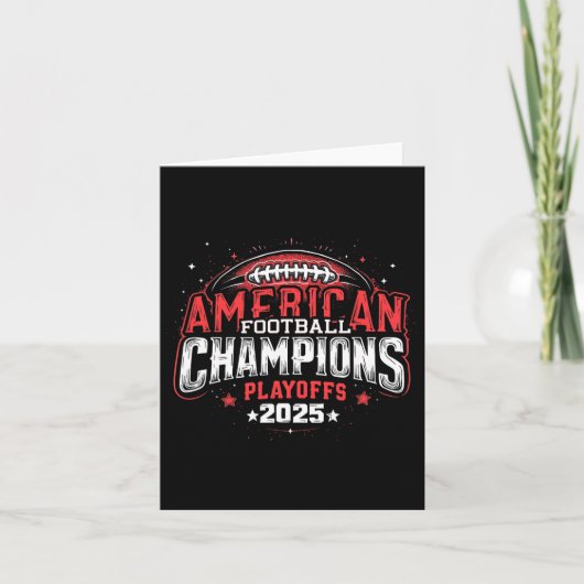 Championship 2025 American Football Playoffs Karte (Vorderseite)