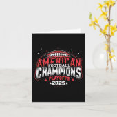 Championship 2025 American Football Playoffs Karte (Gelbe Blume)
