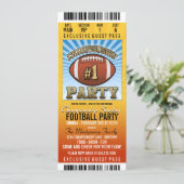 Championship Sunday Football Party Einladung (Stehend Vorderseite)