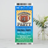 Championship Sunday Football Party Einladung (Stehend Vorderseite)