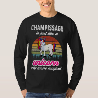 Champissage Therapist Unicorn Vintage Sunset T-Shirt