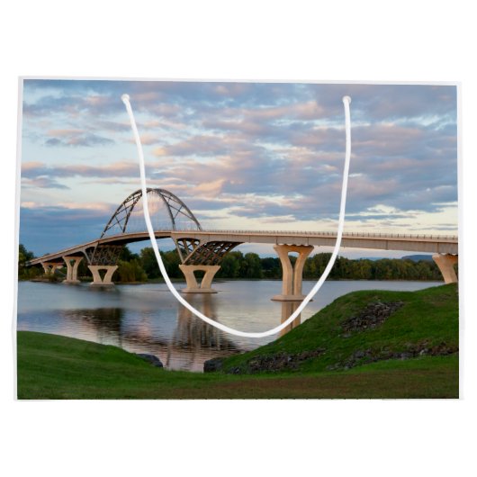 Champlain Bridge Große Geschenktüte (Rückseite)