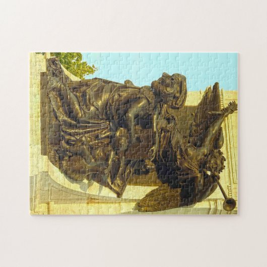 Champlain Monument Quebec. Puzzle (Horizontal)