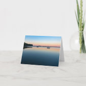 Champlain Sonnenaufgang in der Bucht von San Alben Dankeskarte (Vorderseite)