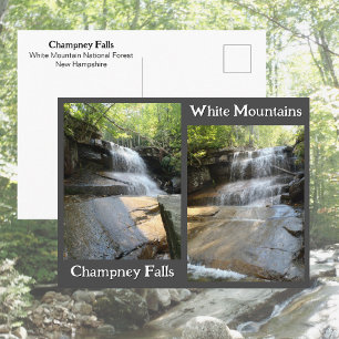 Champney Falls White Mountains Wasserfall NH Fotos Postkarte