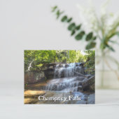 Champney Falls White Mountains Wasserfall NH Postkarte (Stehend Vorderseite)