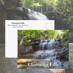 Champney Falls White Mountains Wasserfall NH Postkarte