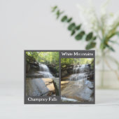 Champney Falls White Mountains Waterfall NH Photos Postkarte (Stehend Vorderseite)