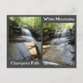 Champney Falls White Mountains Waterfall NH Photos Postkarte (Vorderseite)