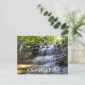Champney Falls White Mountains Waterfall NH Postkarte (Stehend Vorderseite)