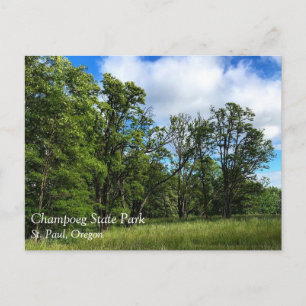 Champoeg Staat Park, Oregon Poster Postkarte