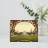 Champs de Mars, Exposition Universell, Paris Frank Postkarte (Stehend Vorderseite)