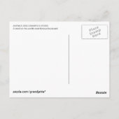 Champs-Elysee-Schildkarte Postkarte (Rückseite)