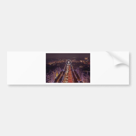 Champs-Elysées, Frankreich Autoaufkleber (Vorne)