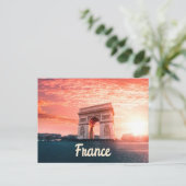 Champs-Élysées Frankreich Paris Postkarte (Stehend Vorderseite)