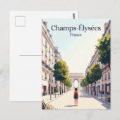 Champs-Élysées Frankreich Postkarte (Vorne/Hinten)