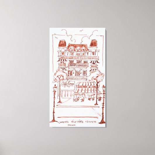 Champs Elysees | Paris, Frankreich Leinwanddruck (Vorderseite)