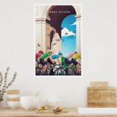 Champs-Élysées - Tour de France - Fahrradplakat Poster (Küche)