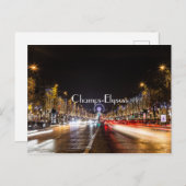 Champs-Elysess Postkarte (Vorne/Hinten)