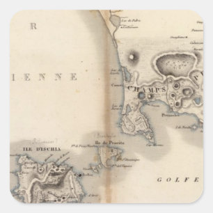 Champs Phlegreens Quadratischer Aufkleber