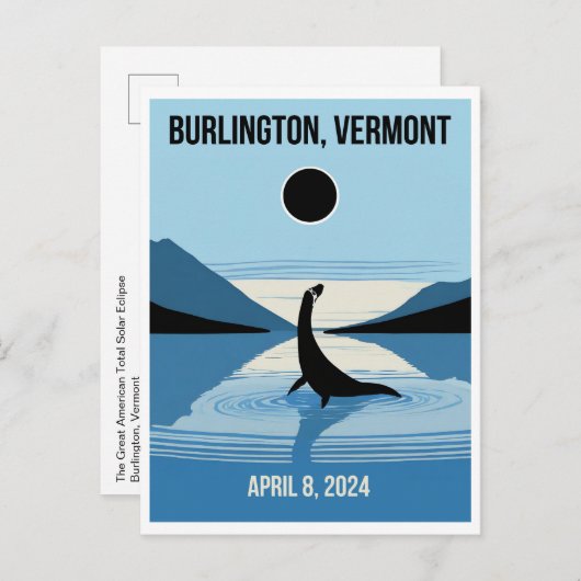 Champy sieht die Eclipse Postkarte (Vorne/Hinten)