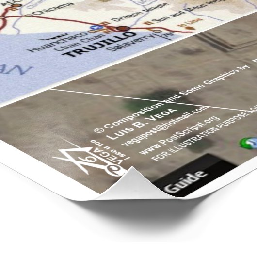 Chan Chan Orion Star Map Poster (Ecke)