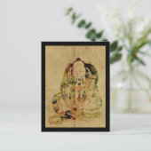 Chan Man Water Color Design Postkarte (Stehend Vorderseite)