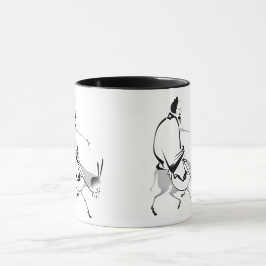 Chan Master riding hat Mauleselin Tasse (Zentrum)